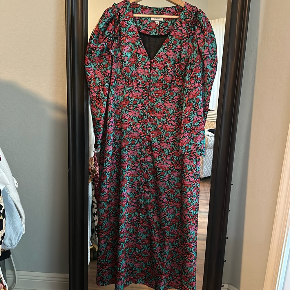 Floral long sleeve maxi